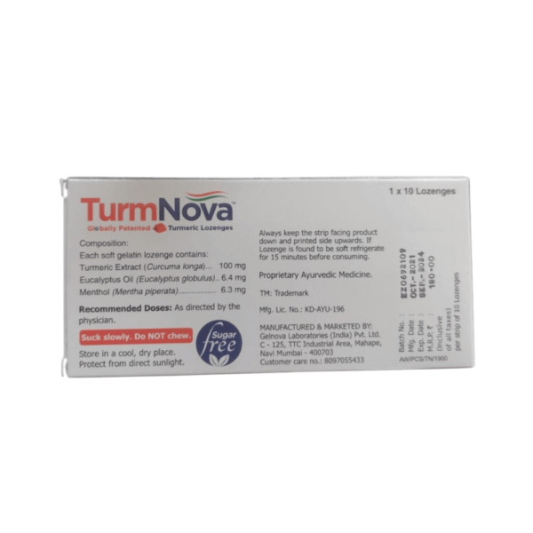 Turmnova Lozenges - 10 Lozenges